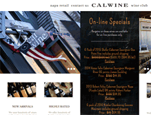 Tablet Screenshot of calwine.com